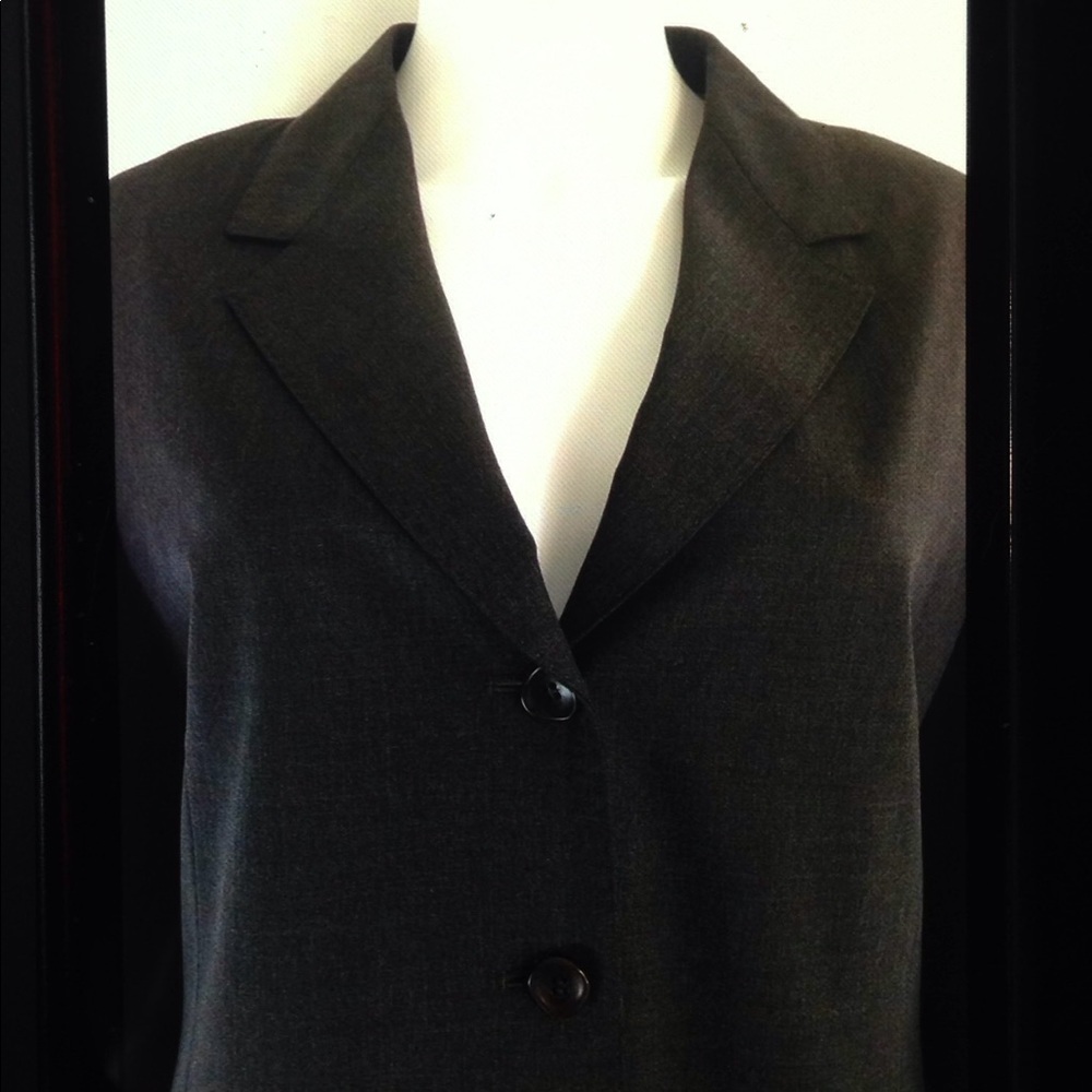 Kuhlman Wool Button Front Lined Career Blazer - image 5